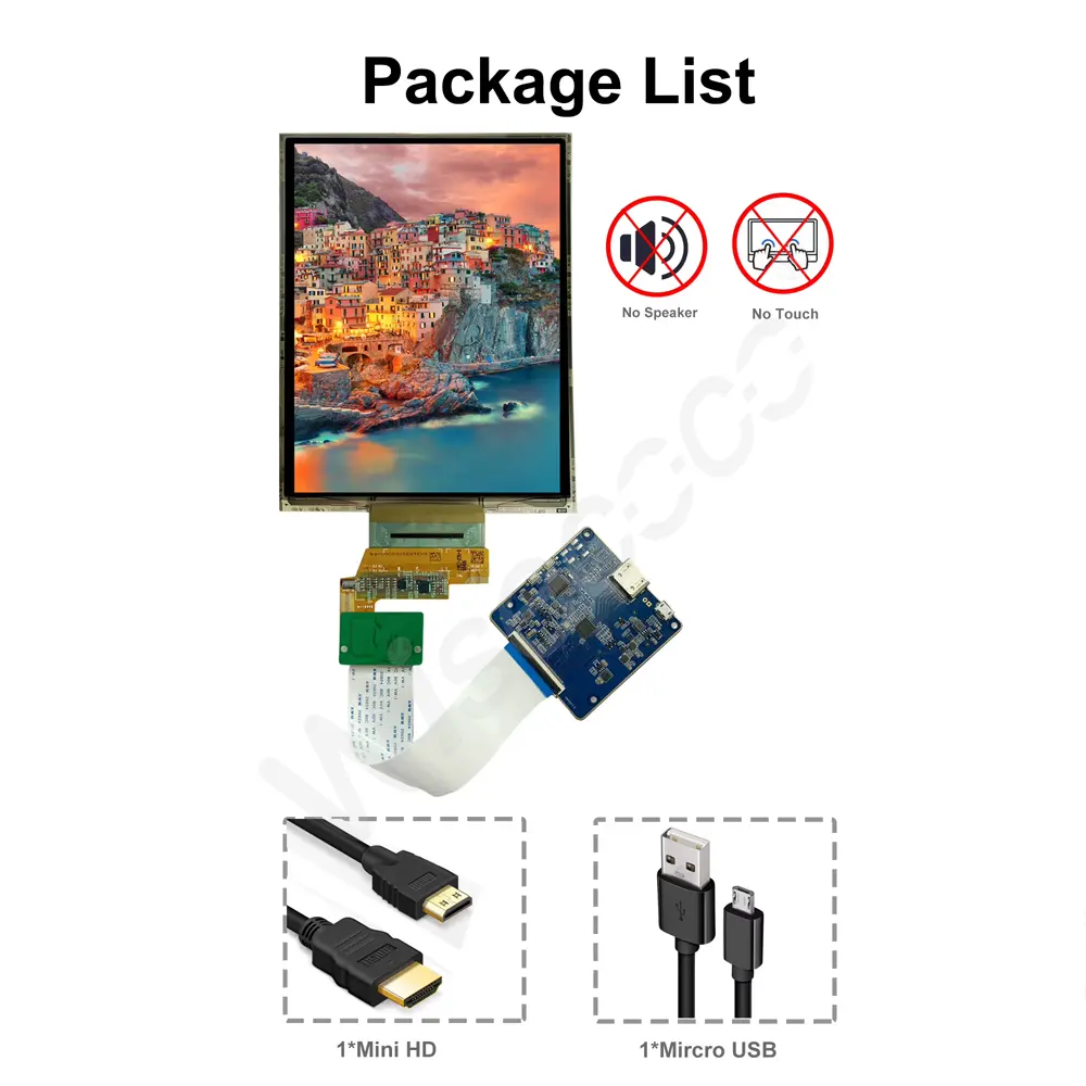 7.8 Inch 1920x1440 IPS OLED Monitor AMOLED HMI Ultra Slim Bendable Flexible Screen With Type C Driver Board
