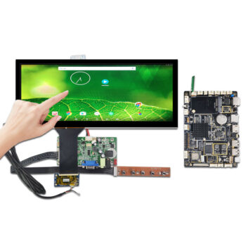 Sunlight Readable Display 12.3 Inch 1920x720 Touch Screen 1000 Nits High Luminance Outdoor Automotive Stretched Bar LCD Display