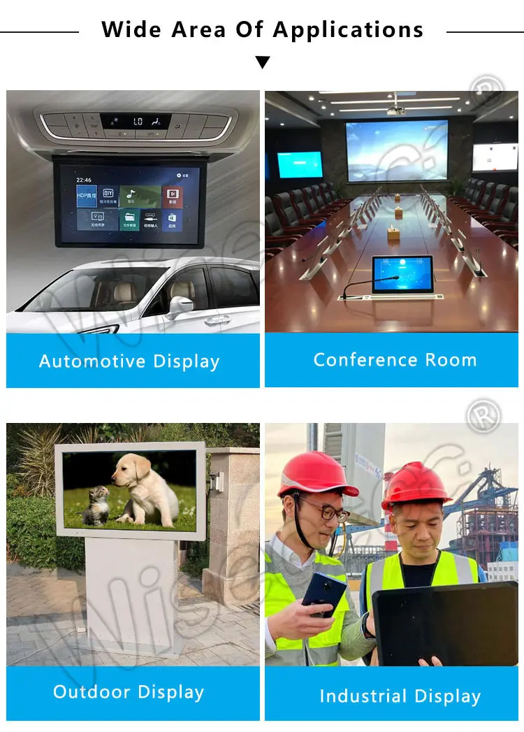 15.6 Inch FHD 1920x1080 1200 Nits High Brightness Wide Temperature Automotive Outdoor Touch Display