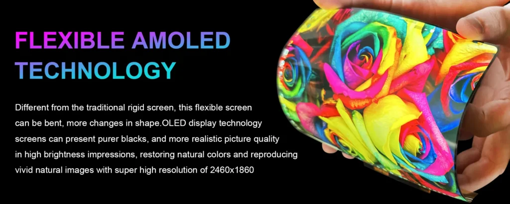 8 inch flexible oled display 2460*1860