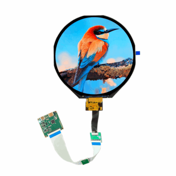 Wisecoco 7 inch Round Circular IPS LCD Display 1080x1080 High Brightness Sunlight Readable Screen LVDS Controller Board