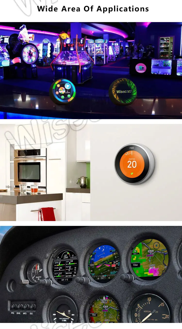 5 inch 1080x1080 IPS round lcd display