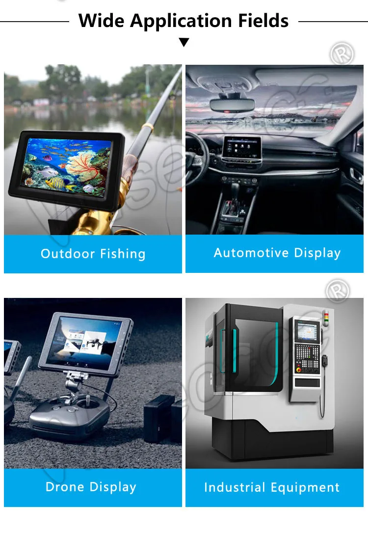 Industrial Grade 7 Inch High Brightness 1200nits TFT Display TFT LCD Screen Module Panel 1280*768 Lcd Display