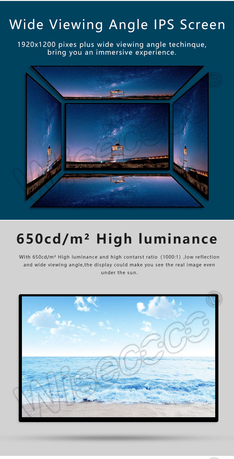 10.1 inch 1920 1200 lcd screen