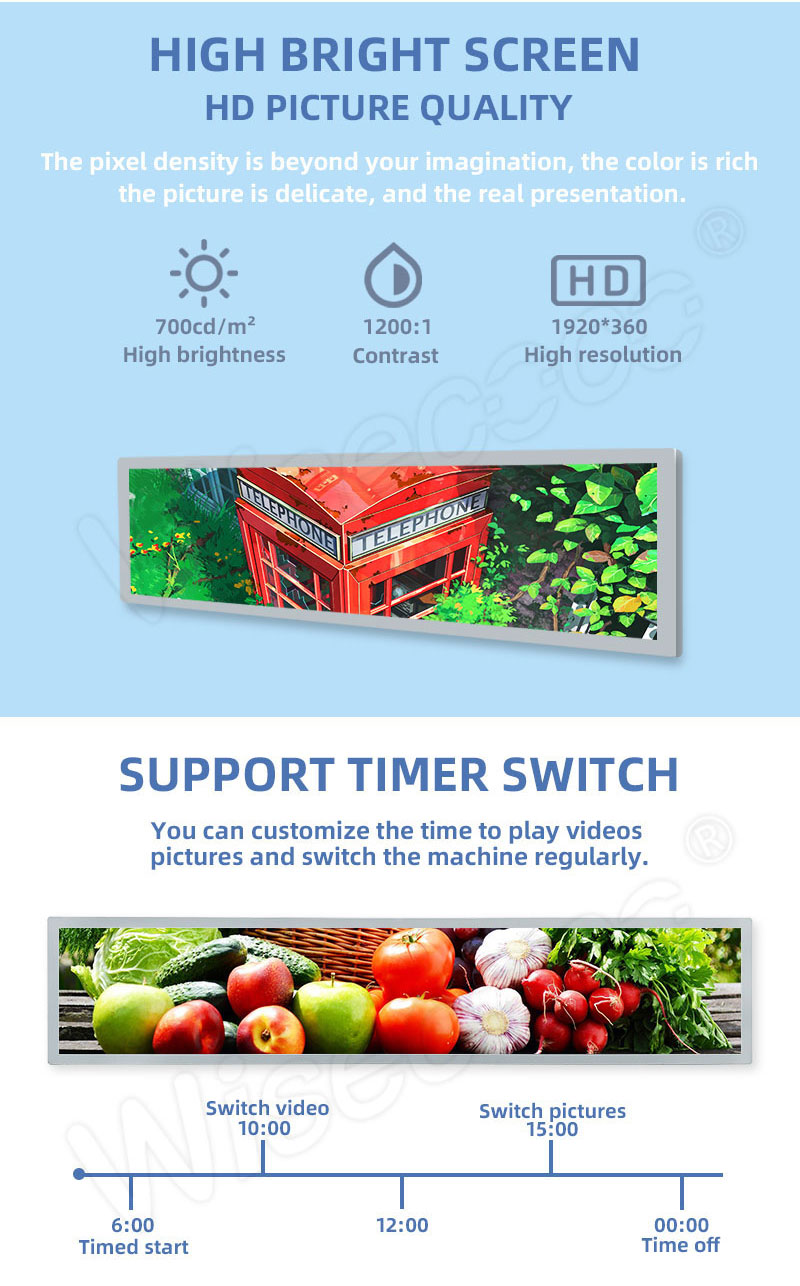 28 inch Stretched Bar Display