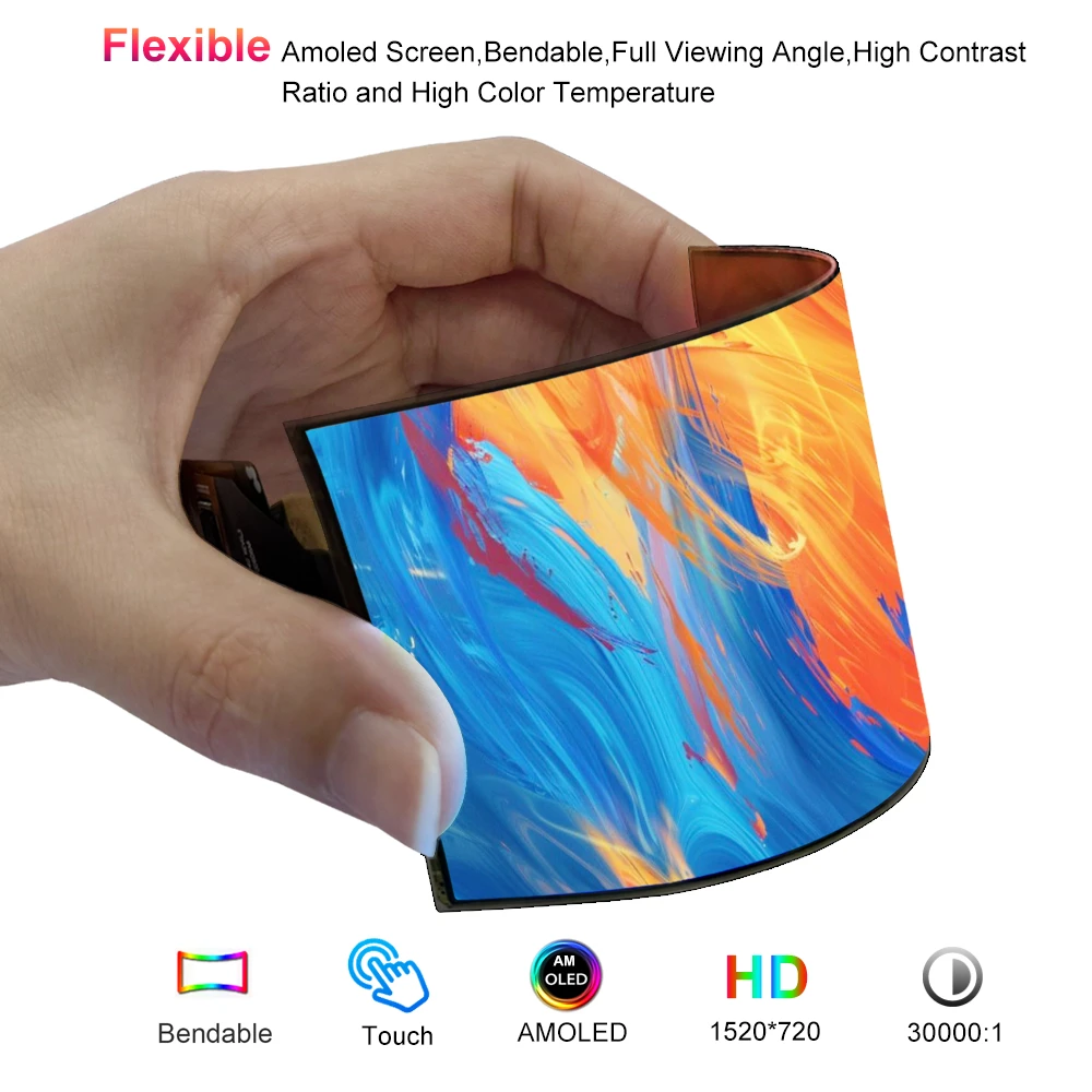 5.1 inch flexible amoled display