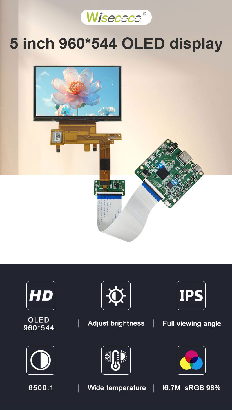 5 inch 960x544 oled display