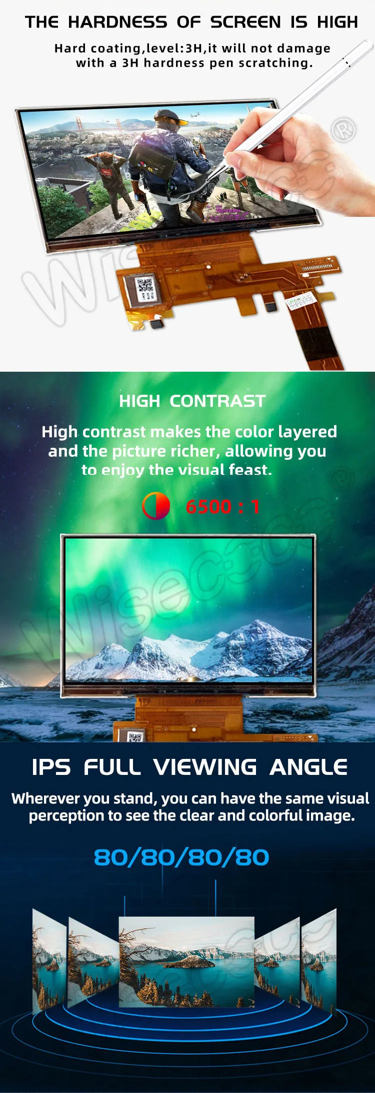 5 Inch 960*544 Oled Display Module