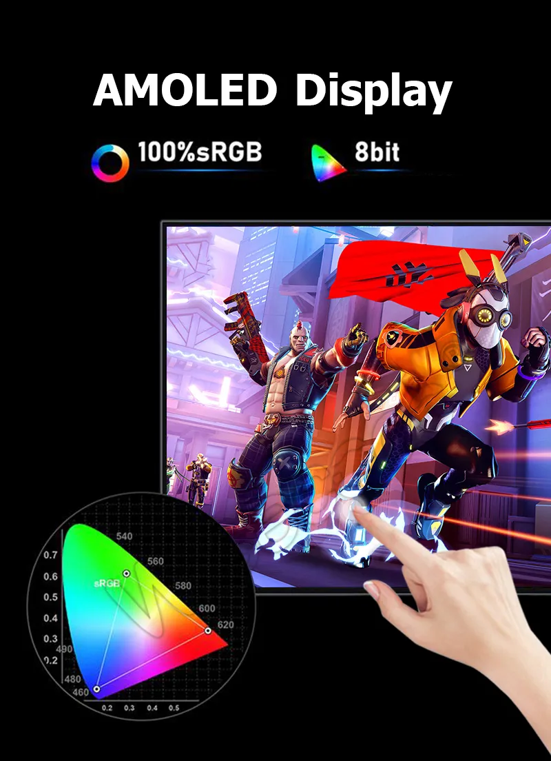 5.5 Inch AMOLED Display Screen with touch