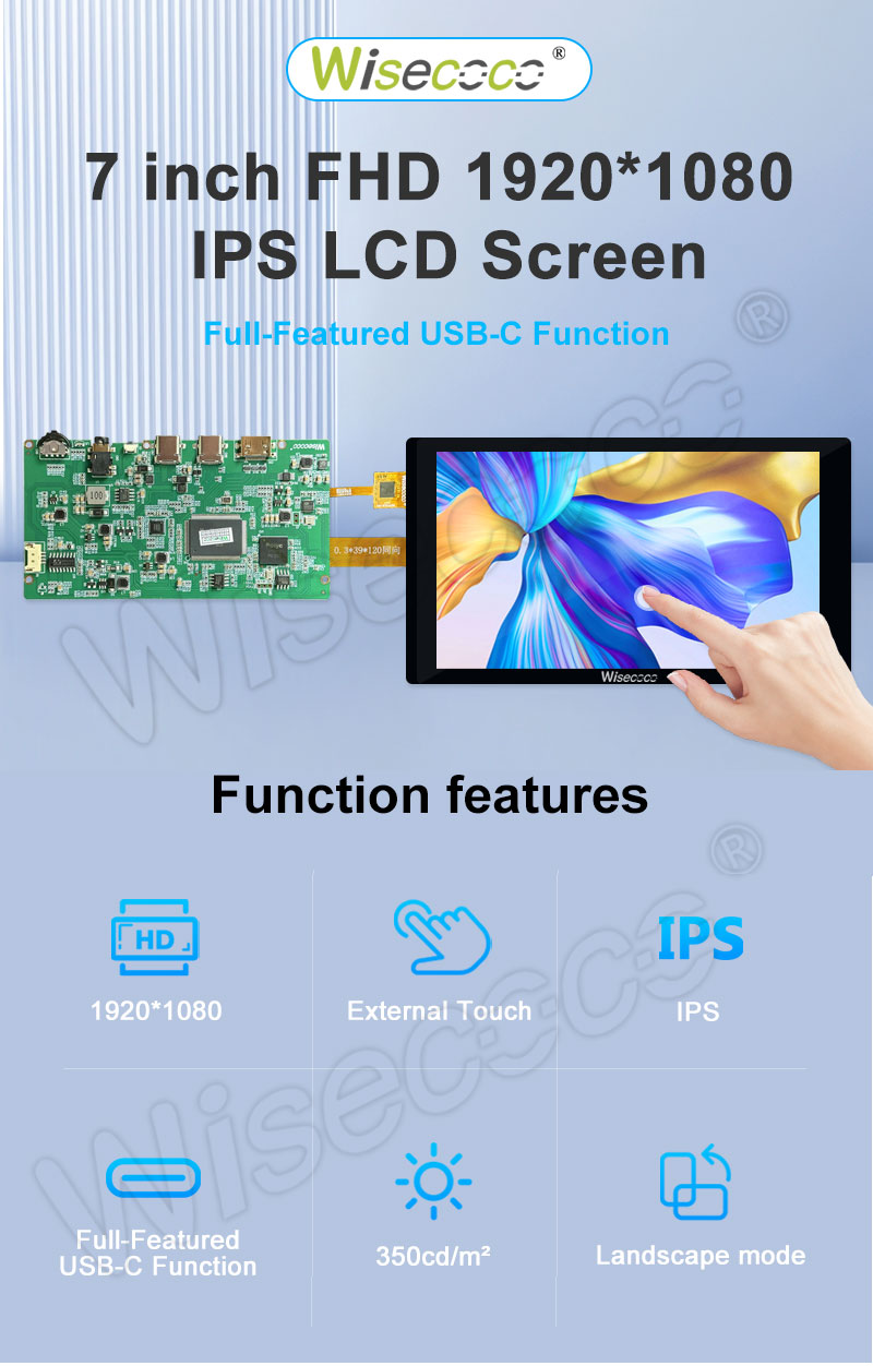 7 inch fhd 1920x1080 ips lcd screen