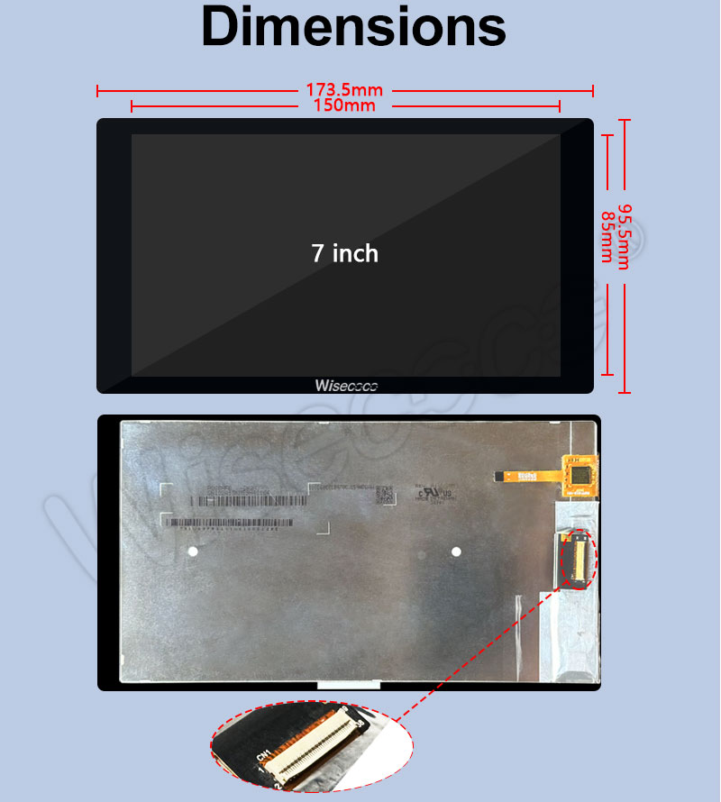 7 inch fhd 1920x1080 ips lcd screen
