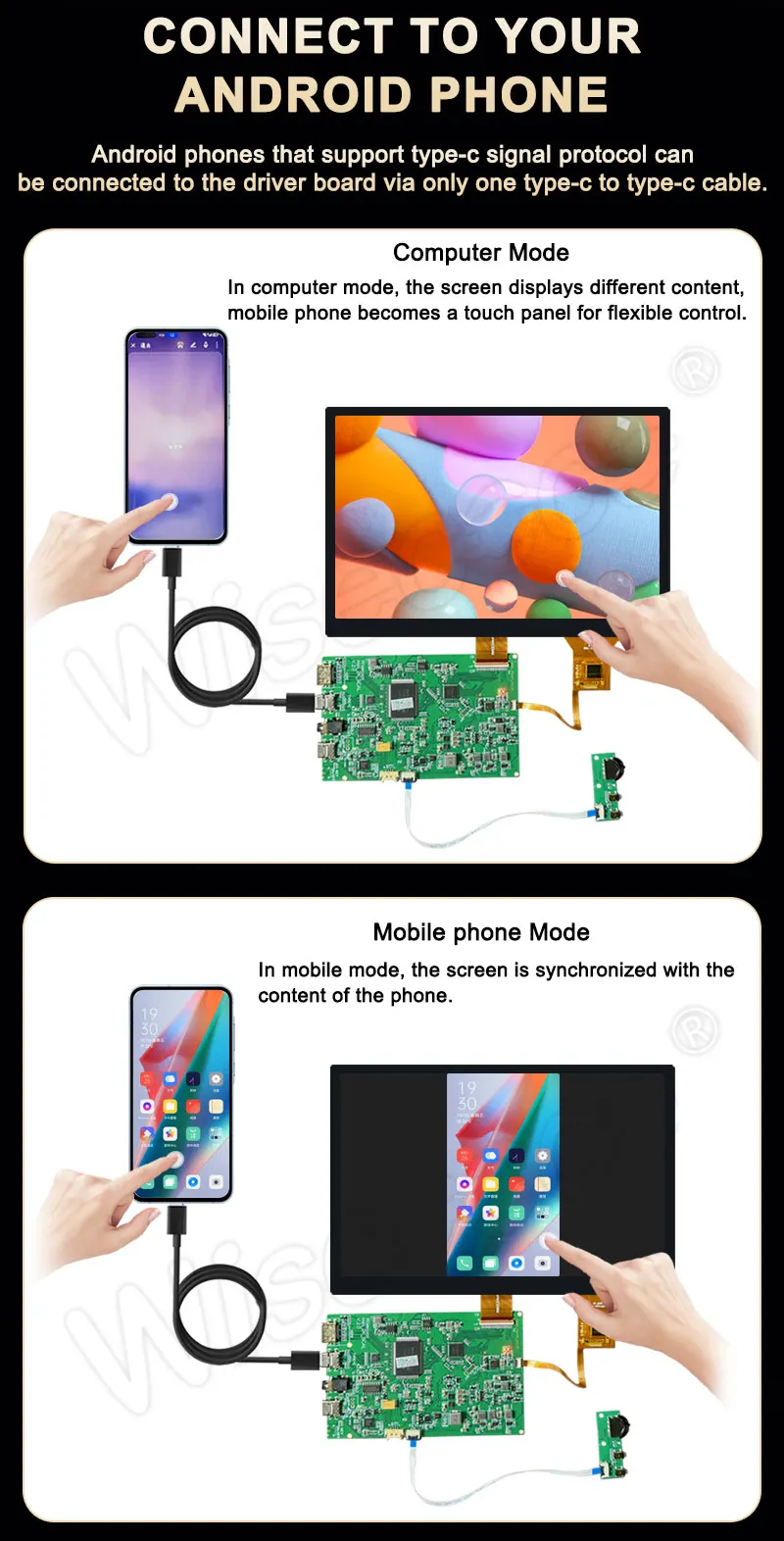 8.9 inch tft lcd display with touch