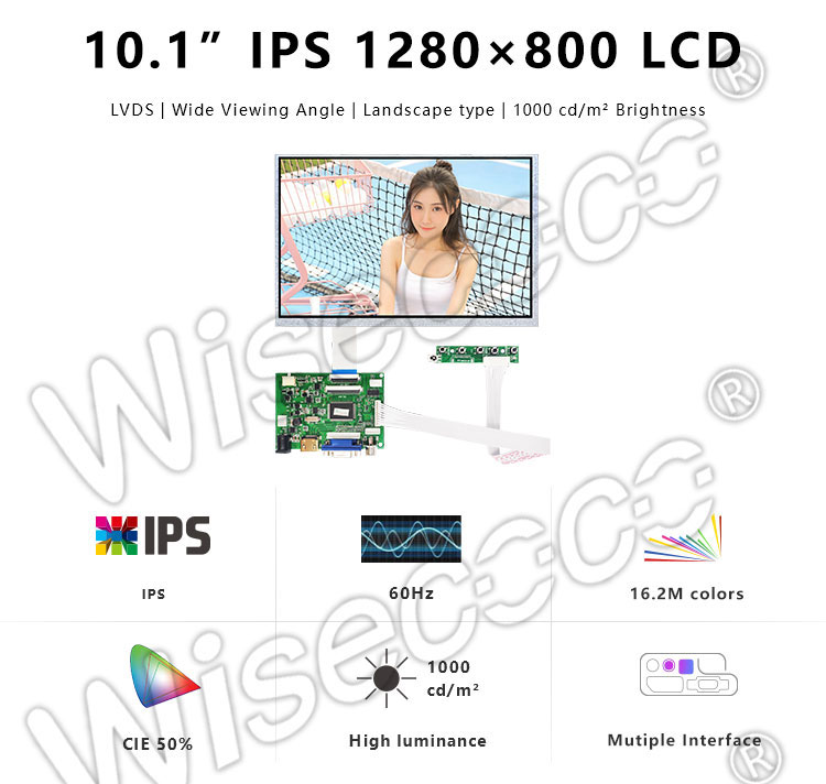 10.1 inch ips 1280x800 LCD