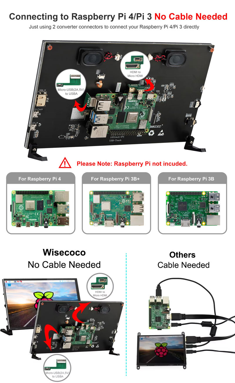 10.1 inch raspberry pi screen
