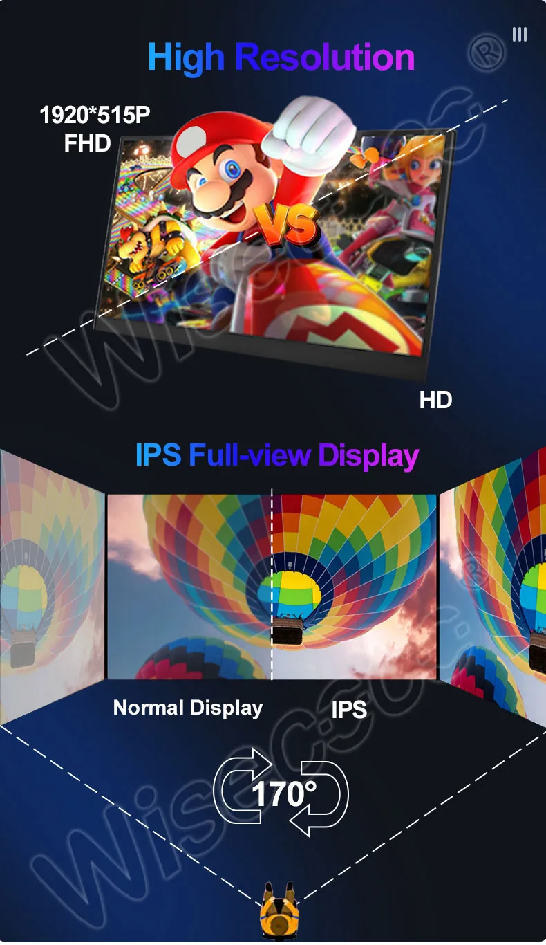 12.6 inch 1920x515 stretched bar lcd display
