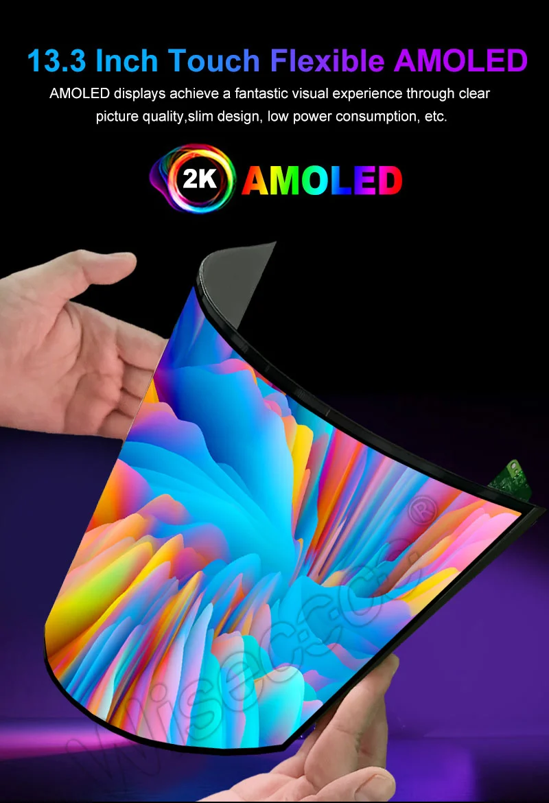 13.3 inch flexible touch screen display