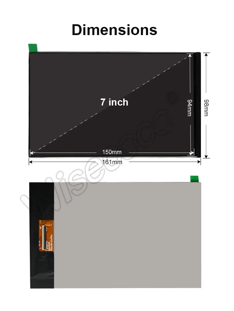 7 1200x1920 Ips LCD Landscape Display