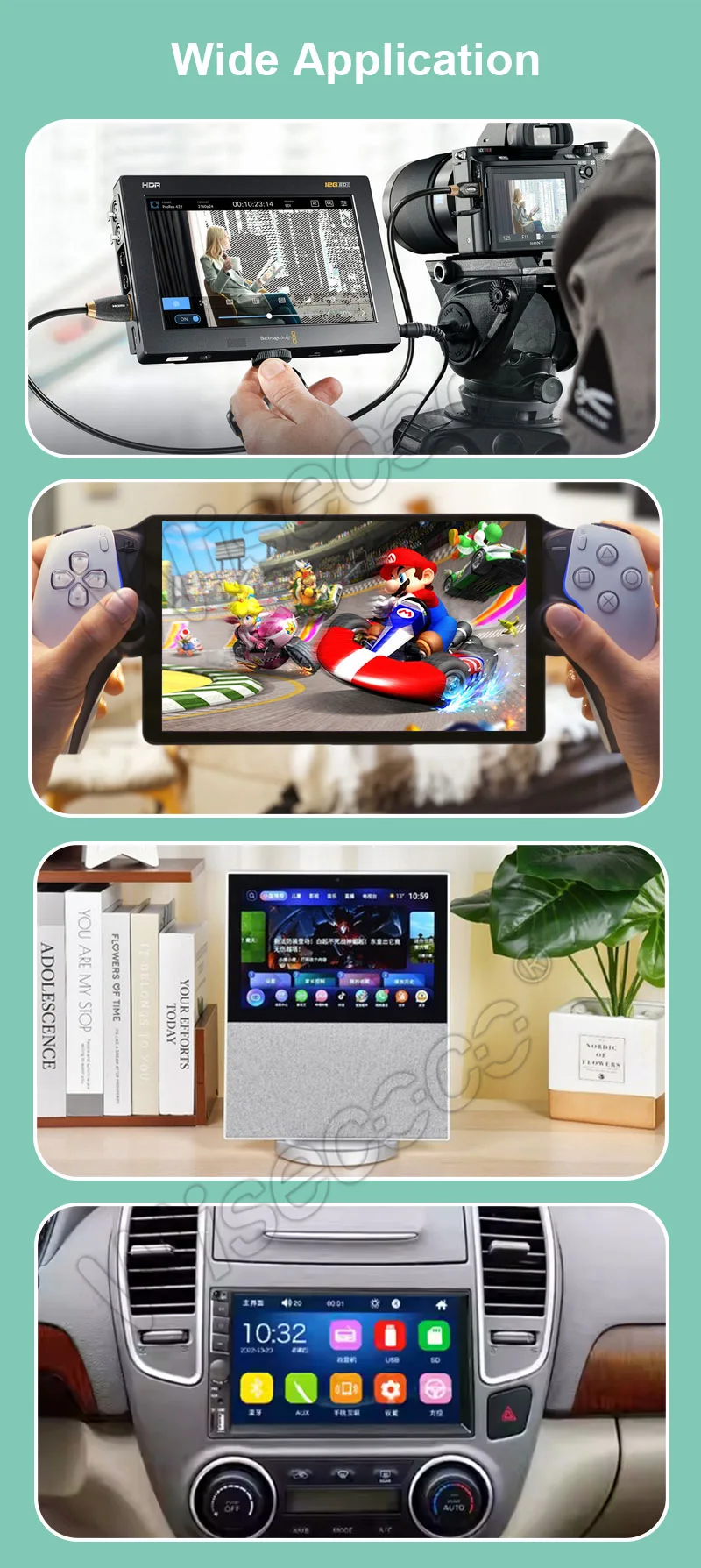7 1200x1920 Ips LCD Landscape Display
