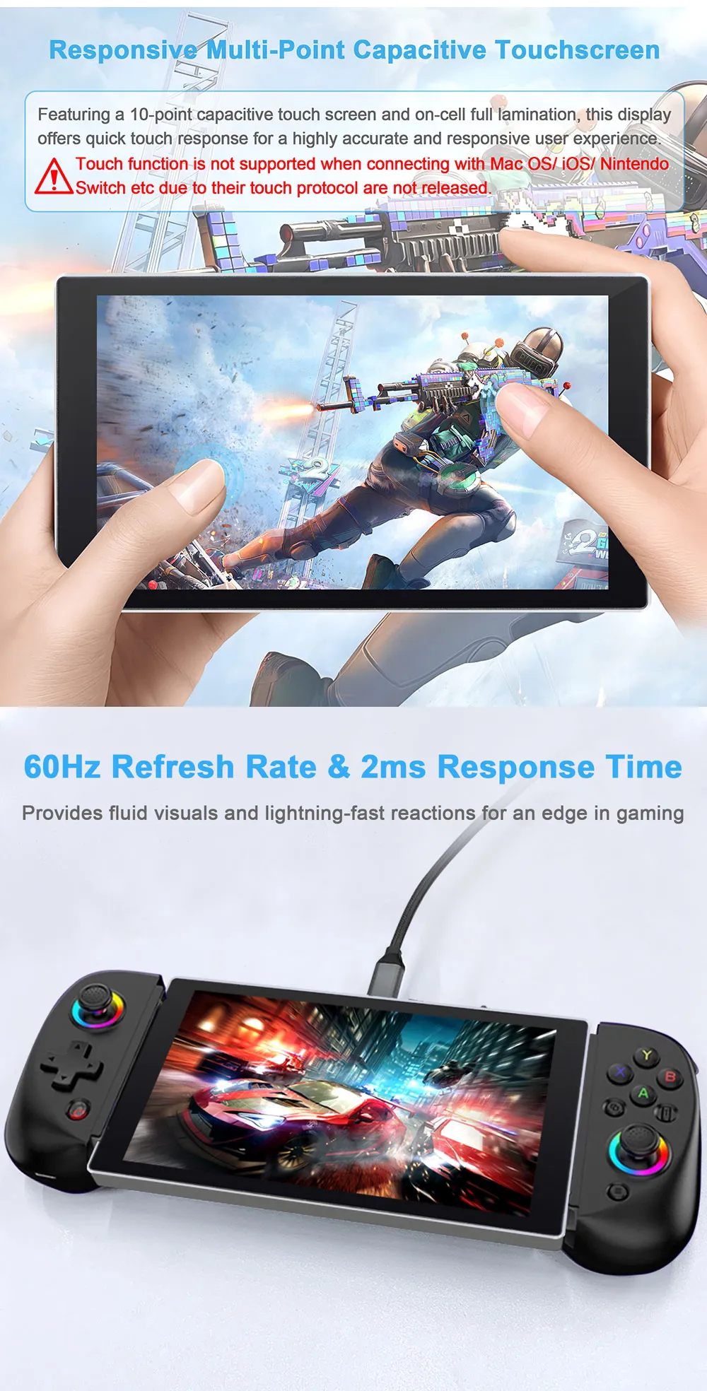 7 inch 1080p portabel monitor