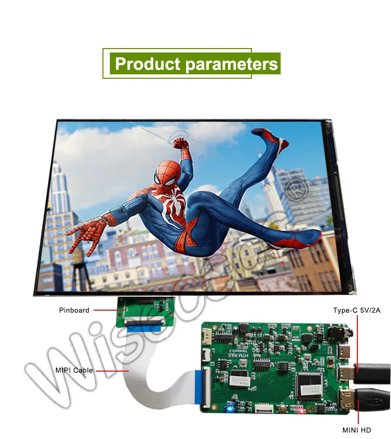 7 Inch FHD 1920x1200 IPS Landscape LCD MIPI Interface LCD Module