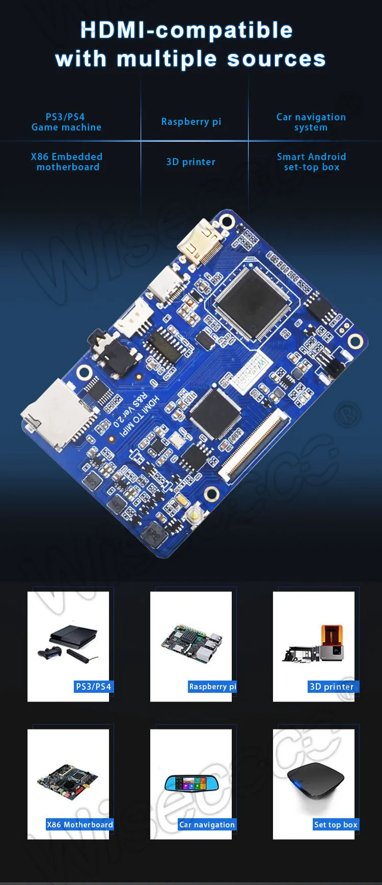 7 Inch Tft Lcd Module MIPI 1920x1200 IPS Display