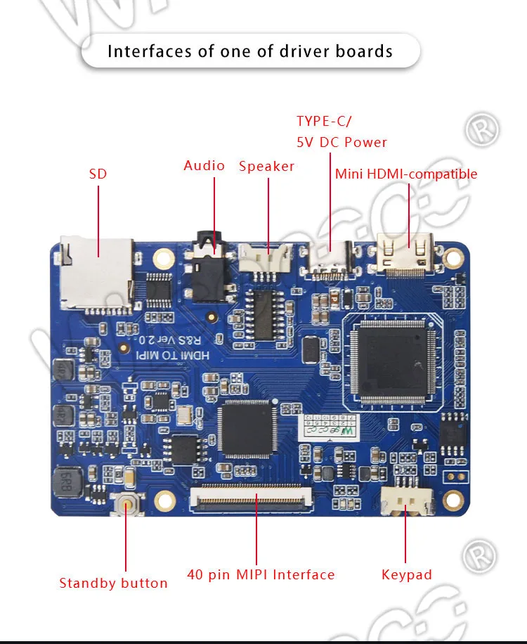 7 Inch TFT Lcd Touch Screen MIPI Interface IPS 1920*1200 Resolution Wide Viewing Angle LCD Display