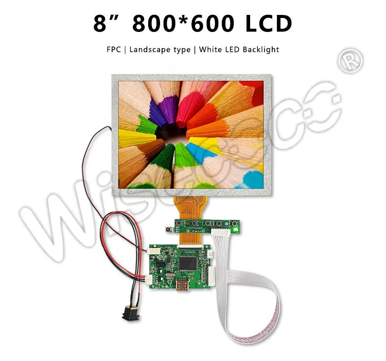 8 inch 800x600 lcd display with driver board