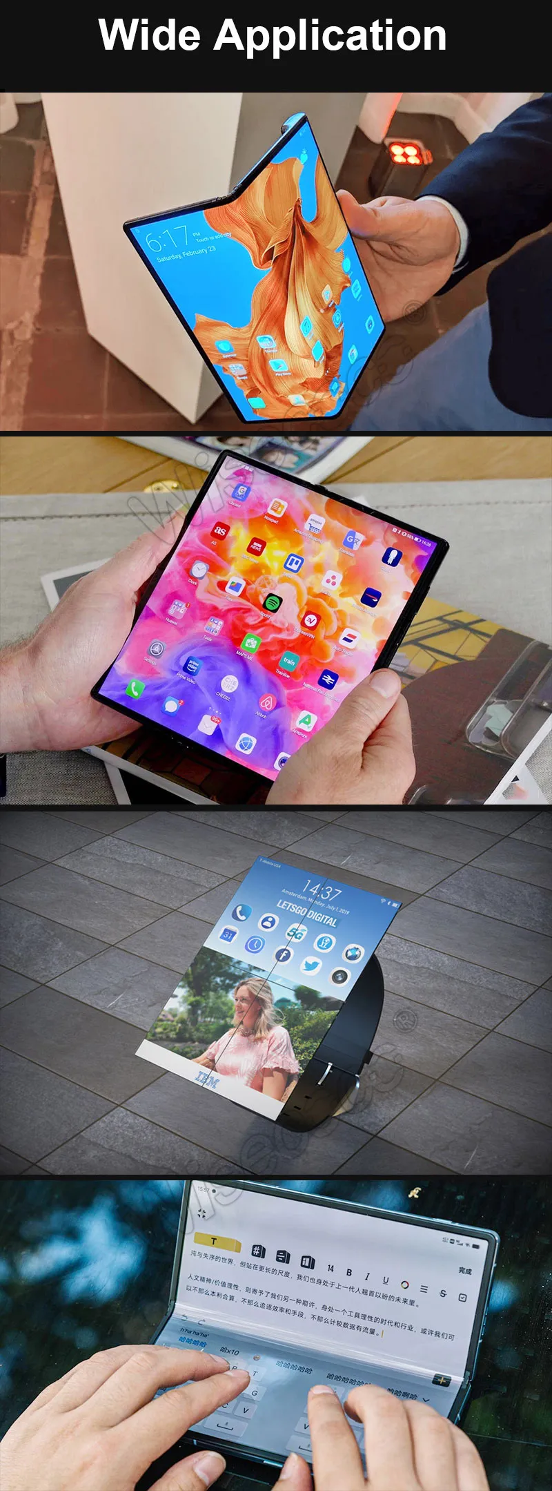 8 inch foldable screen flexible oled display
