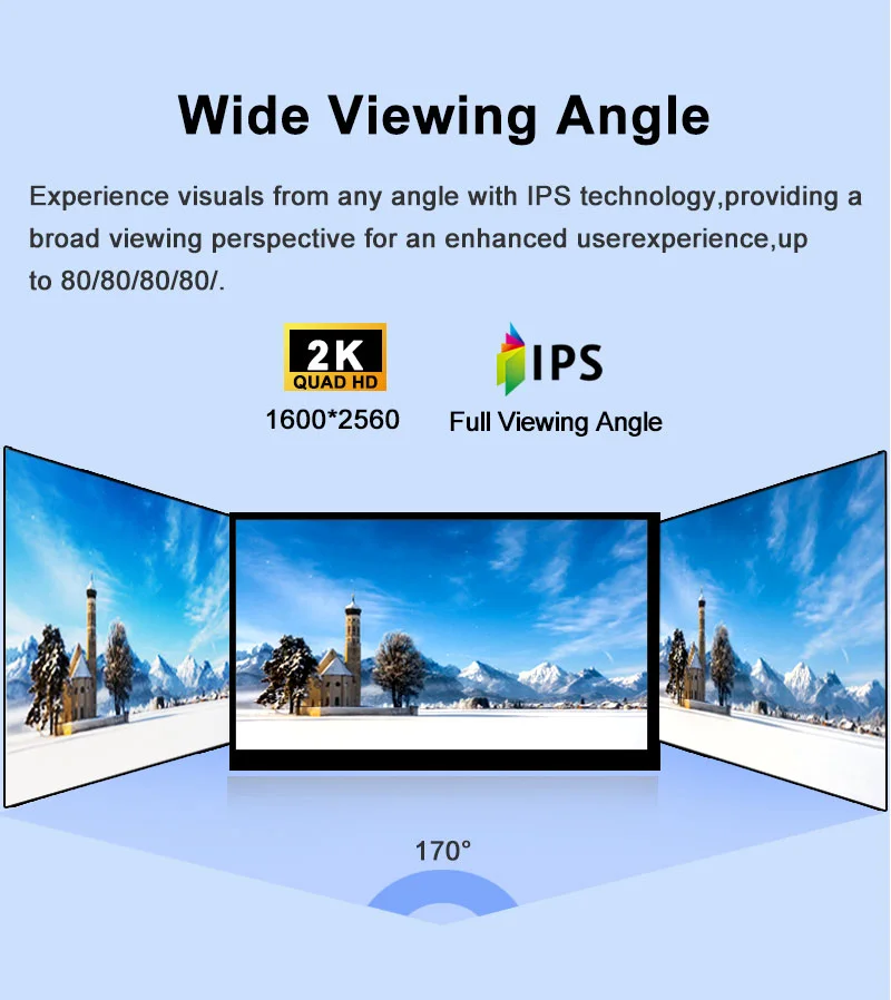 8.4 Inch IPS TFT LCD Display 2560x1600 2000nits High Brightness Screen