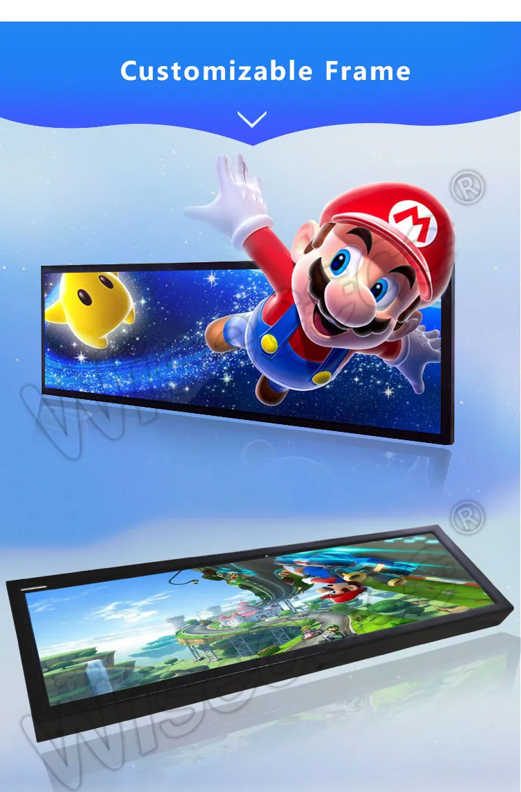 8.8 Inch Stretched Bar Display 1920x480 MIPI 40 Pins High Brightness IPS Bar LCD Panel