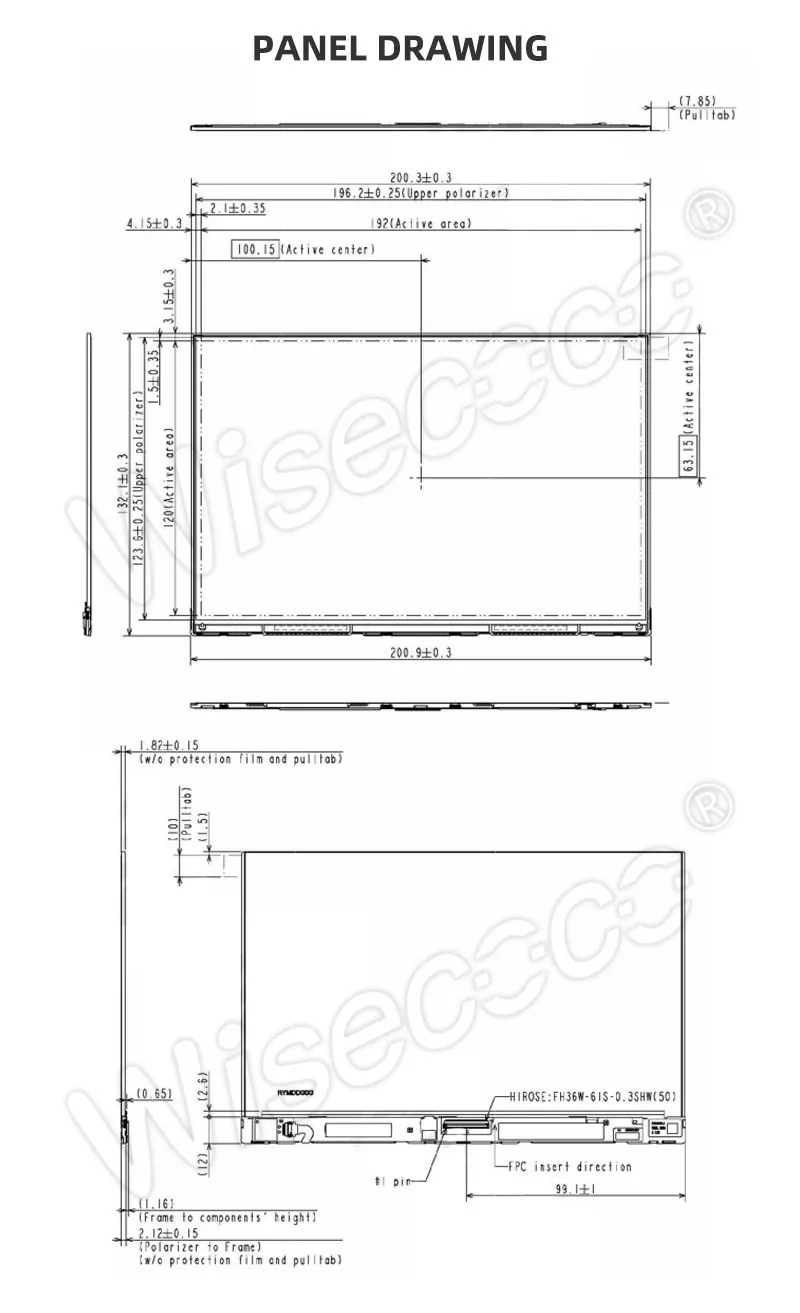 8.9 Inch 2k IPS LCD Display Capacitive Touch Screen