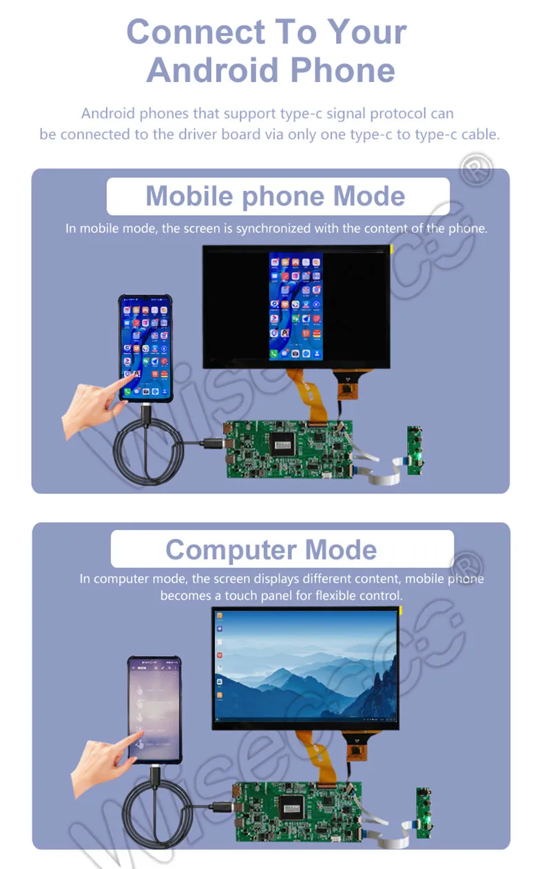8.9 Inch 2k LCD Display with touch