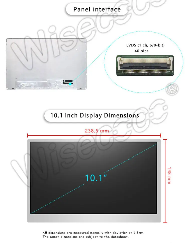 10.1 inch 1280x720 lcd module