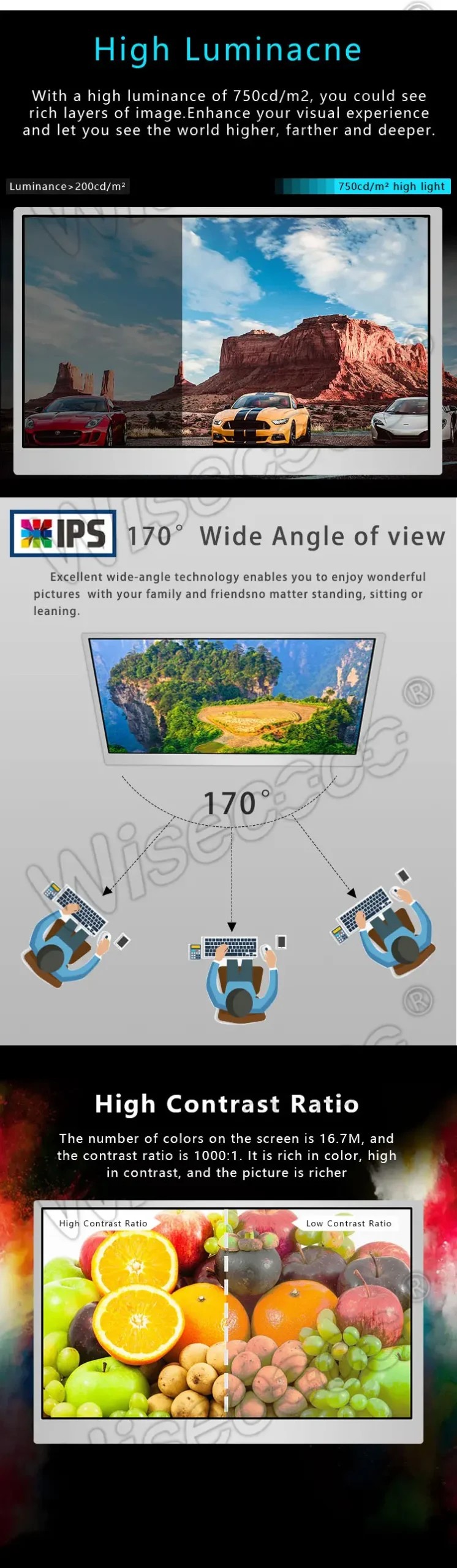 10.1 inch 1280x720 ips lcd module