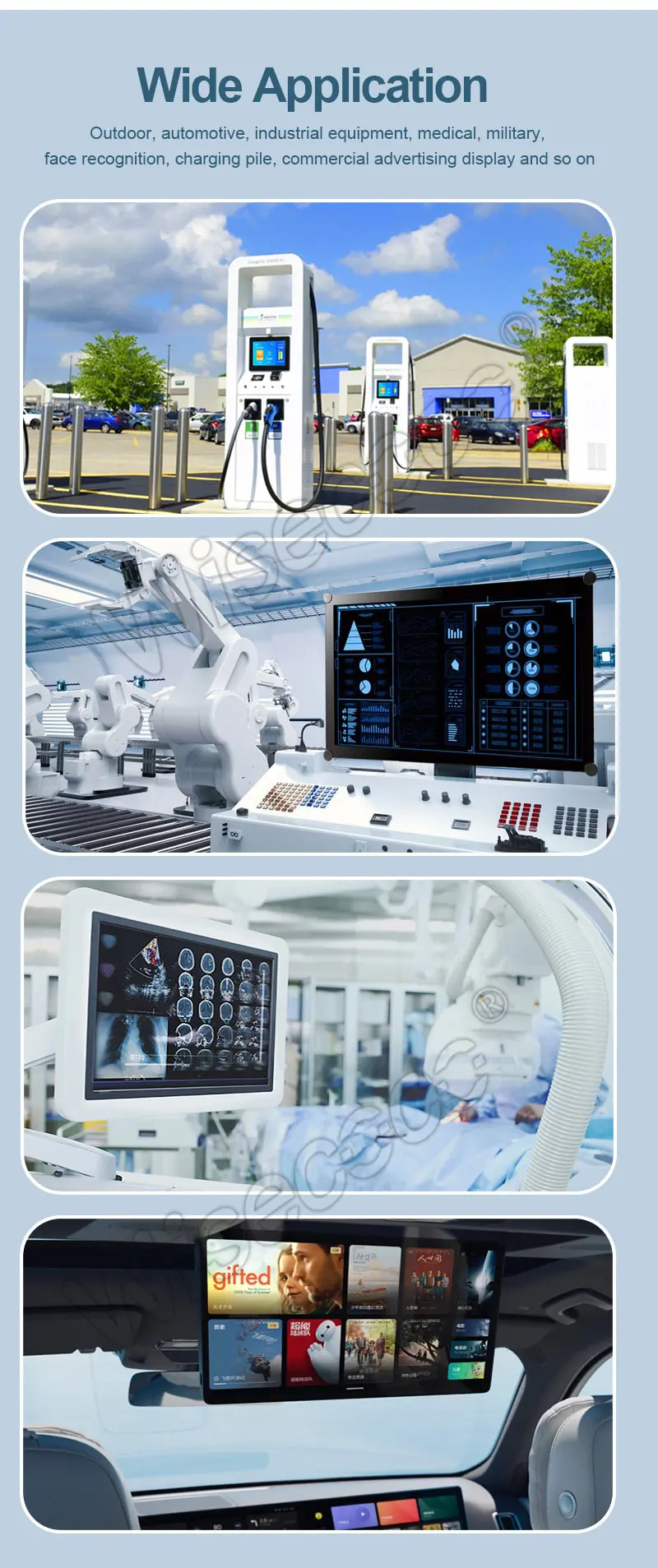 15.6 Inch IPS TFT LCD Module Display FHD 1200Nits Brightness Sunlight Readable Display