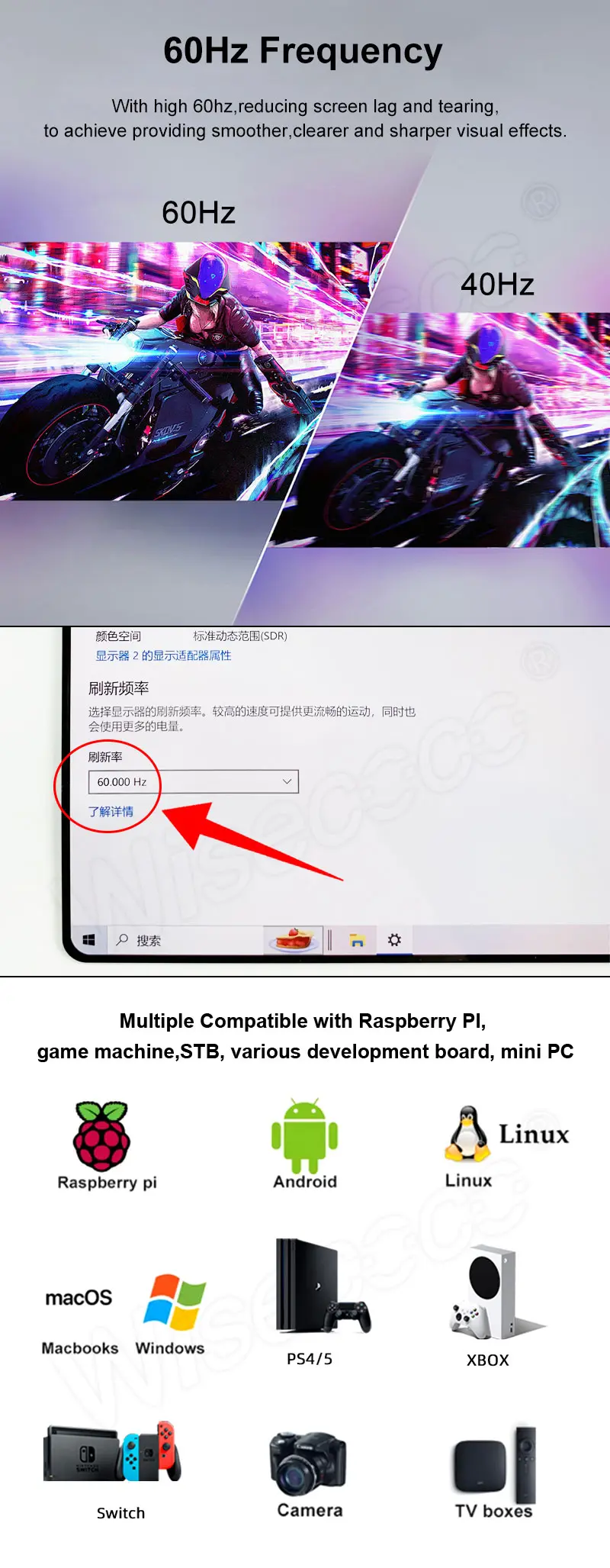 Custom 8 Inch 2K QHD Oled Screen 2480x1860 Ultra-Thin OLED E-Paper Modules Amoled Display with MIPI Interface