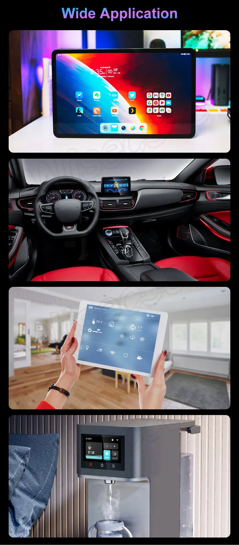 Custom 8 Inch 2K QHD Oled Screen 2480x1860 Ultra-Thin OLED E-Paper Modules Amoled Display for automotive laptop