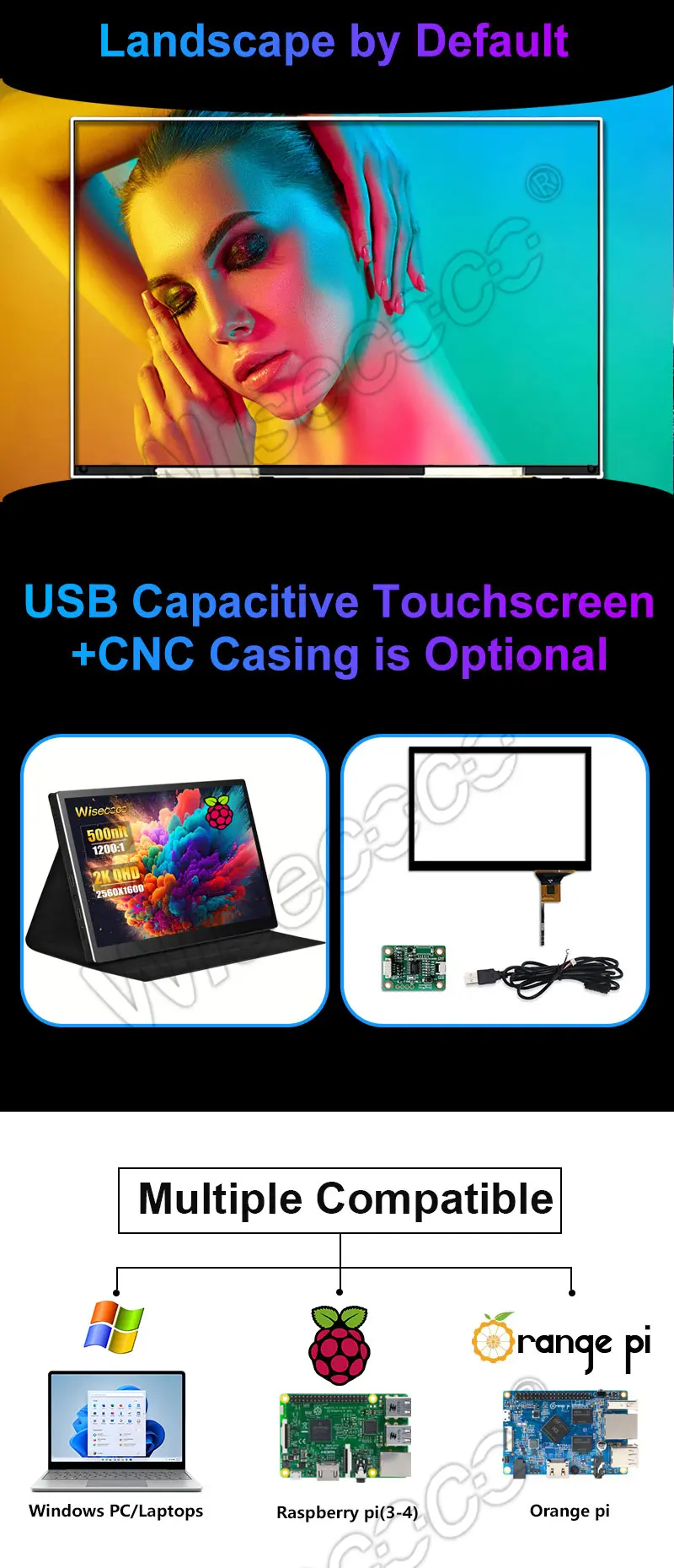 8.9 Inch TFT LCD Display 2560x1600 MIPI LCD Module With Driver Board