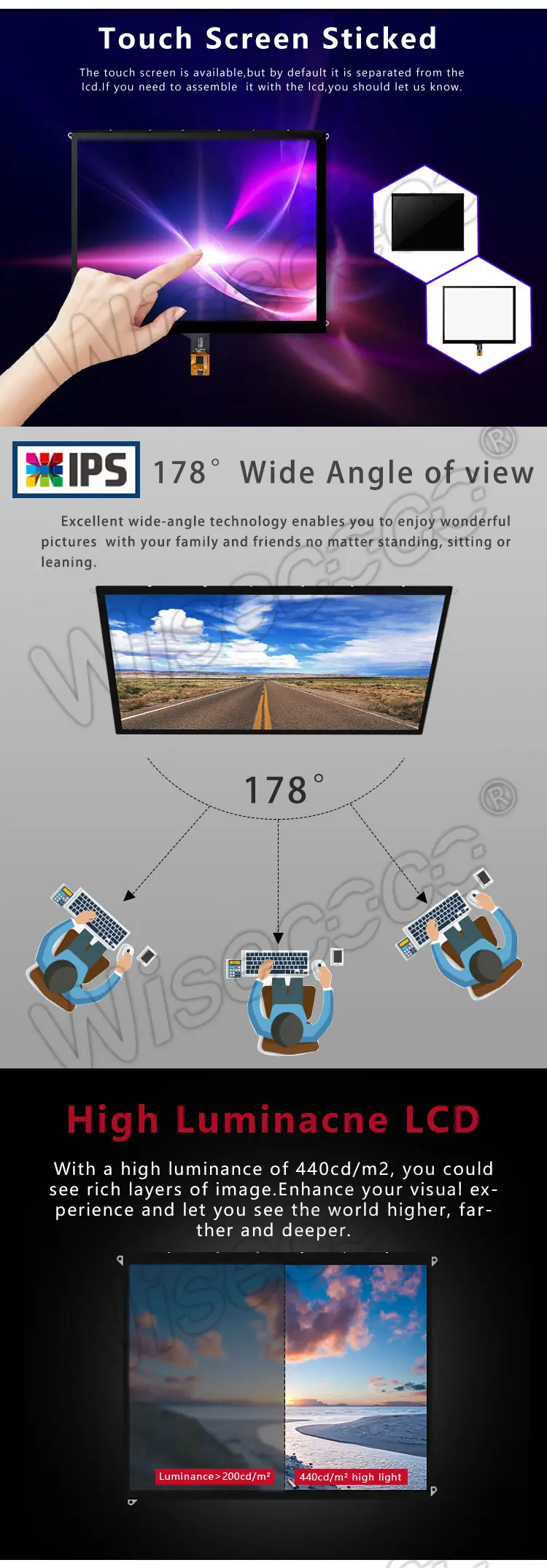 9.7 Inch Ips TFT LCD Module 2048x1536 51 Pin Edp Interface Touch Screen Panel with Controller Board
