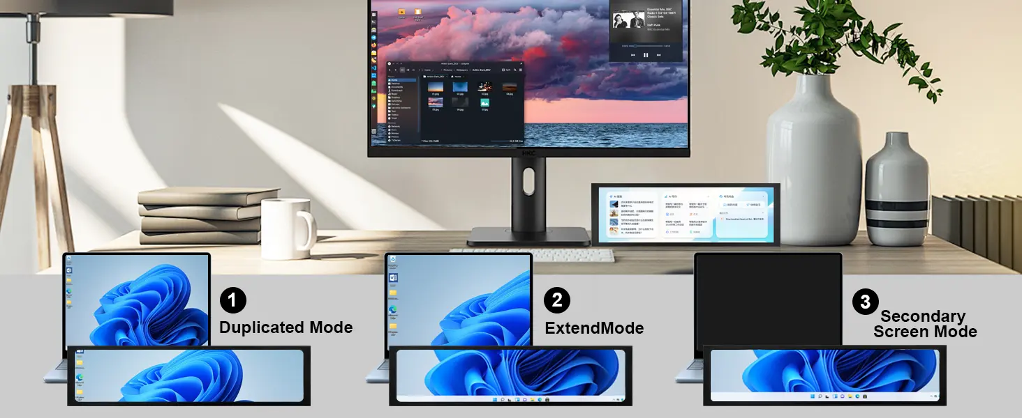 11.3 Inch 1920x440 Wide Viewing Angle Portable Monitor