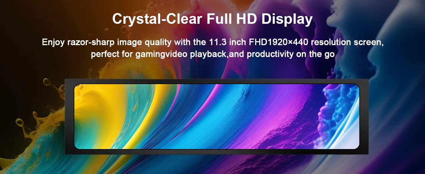 11.3 Inch 1920x440 Full HD Long Stretched Strip Display Bar LCD Display Monitor