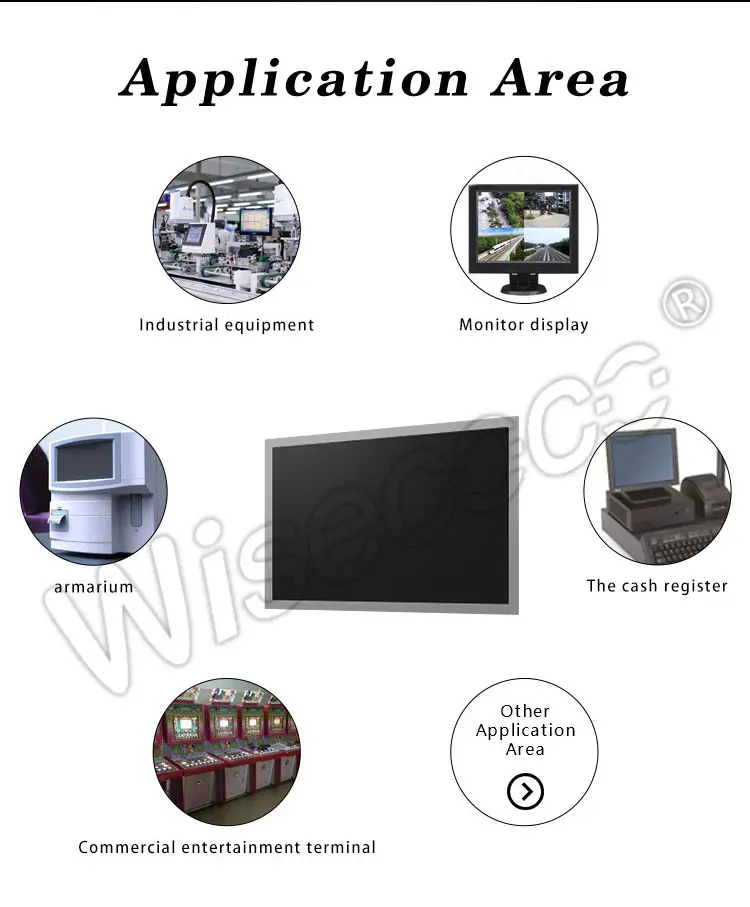 12.1 Inch TFT LCD Display 1280×800 LVDS Wide Temperature LCD Display