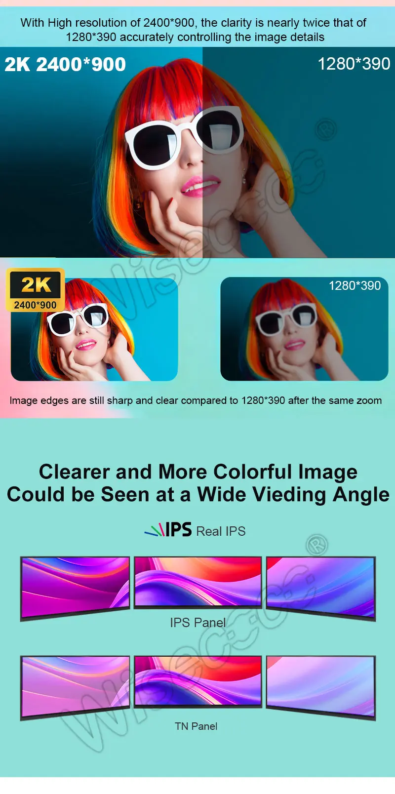 12.3 Inch Ips Stretched Wide Bar Type Lcd Screen