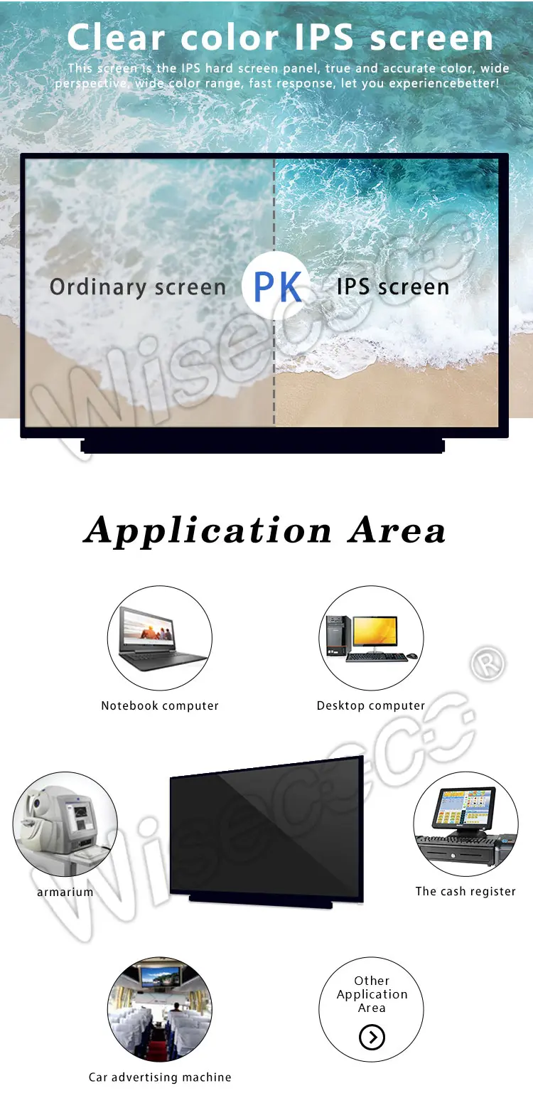 13.3 Inch 2560x1440 2K Resolution LCD Panel EDP 40 Pins Interface IPS LCD Display for Laptop