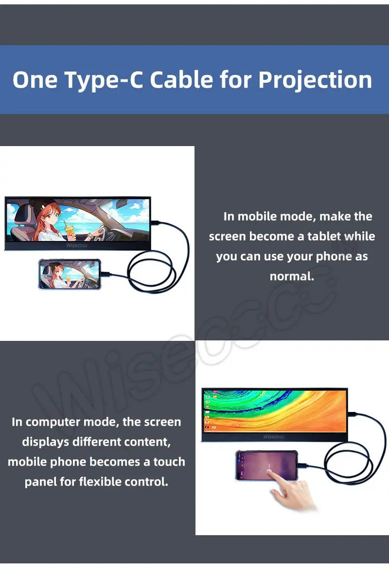 14" 4K UHD Portable Touch Monitor