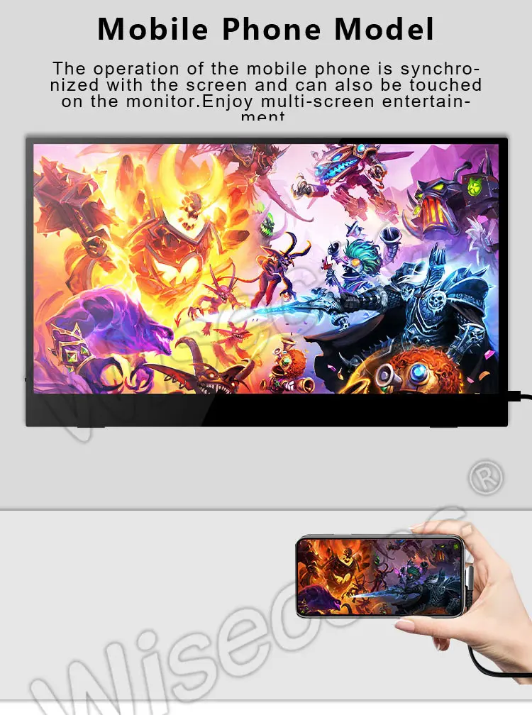 15.6 Inch 1920x1080 IPS LCD Display Mini HDMI PC Laptop Monitor