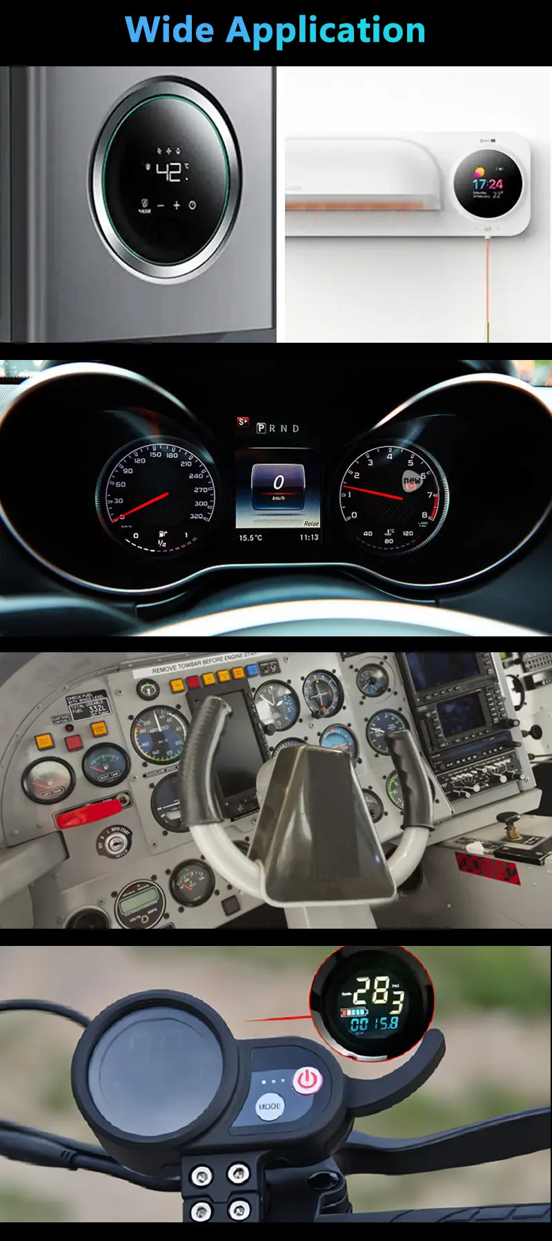 Custom 3.4 Inch Circular Screen Application 