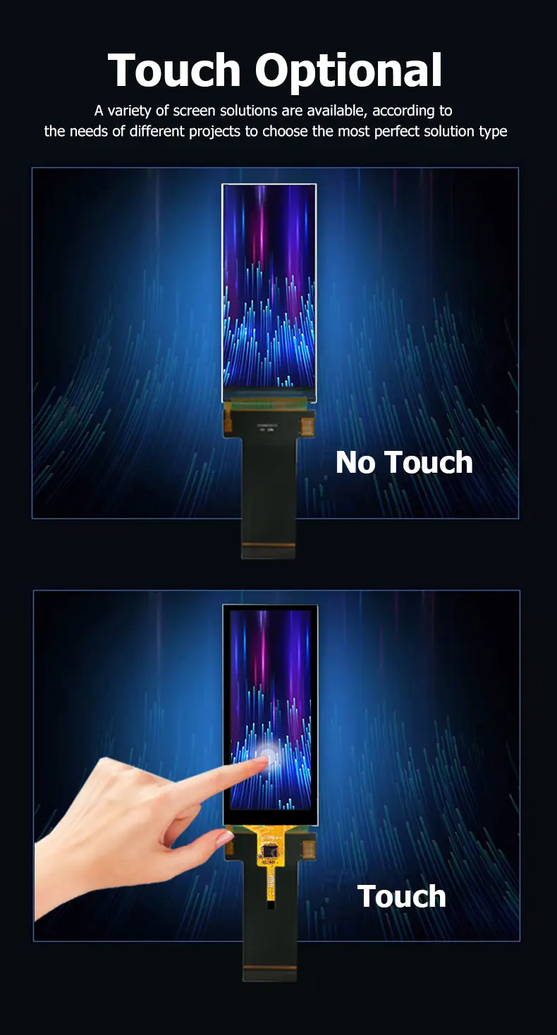 4.6 Inch 320*960 SPI+RGB Wide TFT LCD Module Screen