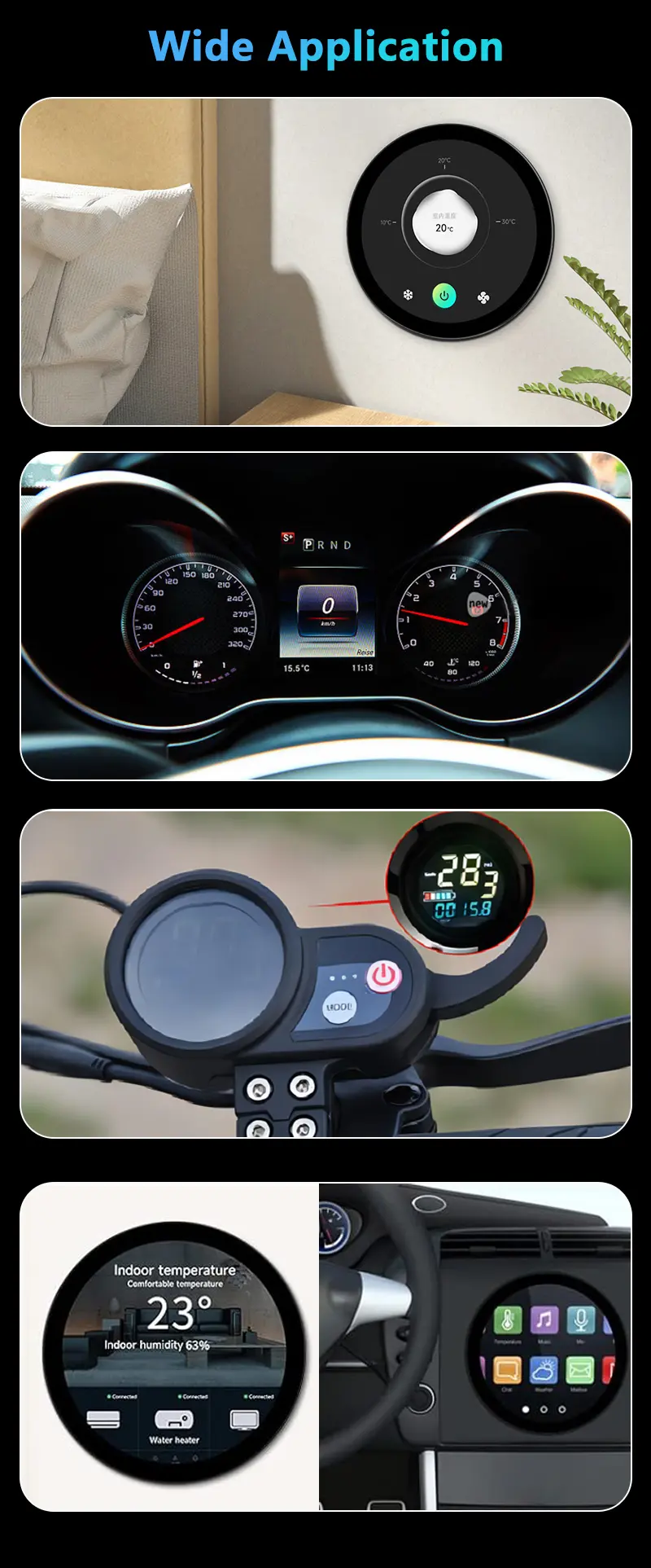 5-inch IPS Circular LCD screen application