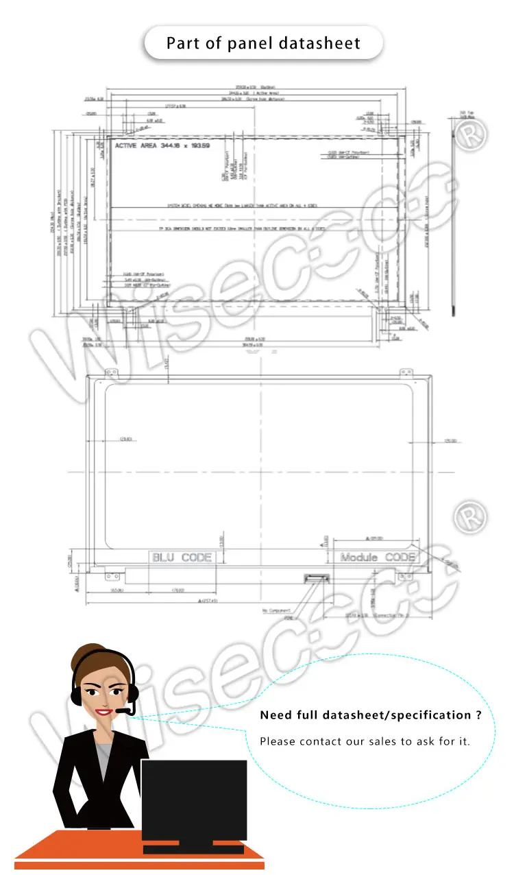 15.6 Inch 1920*1080 Thin FHD Panel TFT LCD Module with 30 Pins EDP Driver Board
